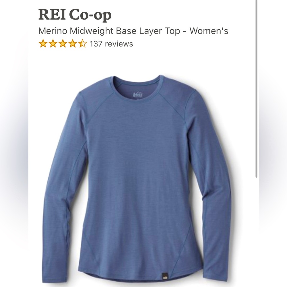 REI Co-op Merino Midweight Base Layer Top